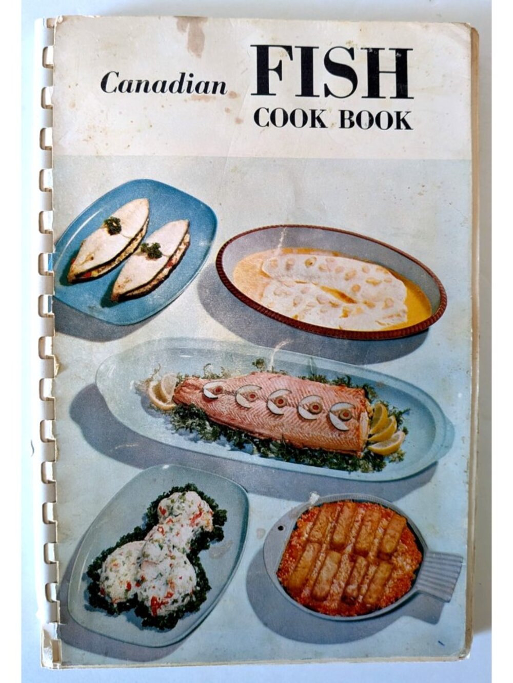 VTG 1964 Canadian Fish Cook Spiral Bound Illustrated Dept. Of Fisheries 93 Pages